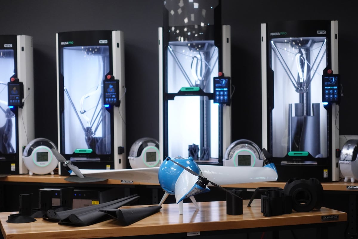 Angel Aerial Systems drone with 3D-printed structural components