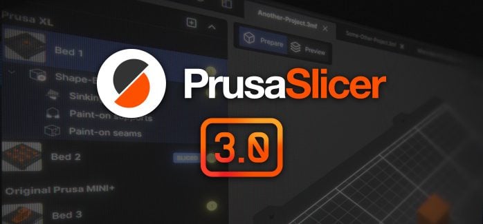 Grafika startowa PrusaSlicer 3.0