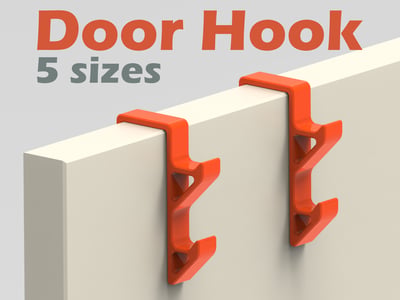 Door Hook - 5 variations (Parametrický)