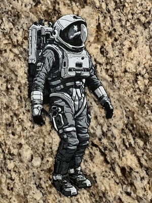 Man in a Spacesuit Graphic Art
