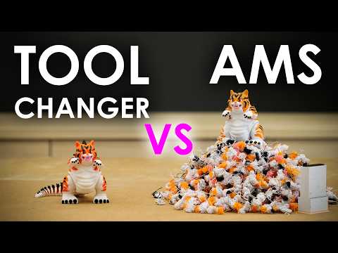CNC Kitchen compares Bambu AMS and Prusa XL toolchanger