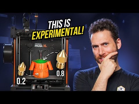 Prusa XL printing with multiple nozzle sizes
