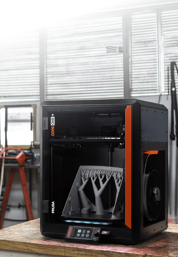Original Prusa CORE One professional enclosed CoreXY 3D printer for secure industrial polymer manufacturing