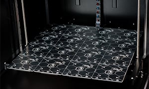 Prusa XL+ print area with the segmented heatbed