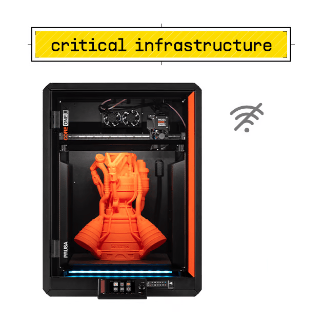 Prusa CORE One L Critical Infrastructure