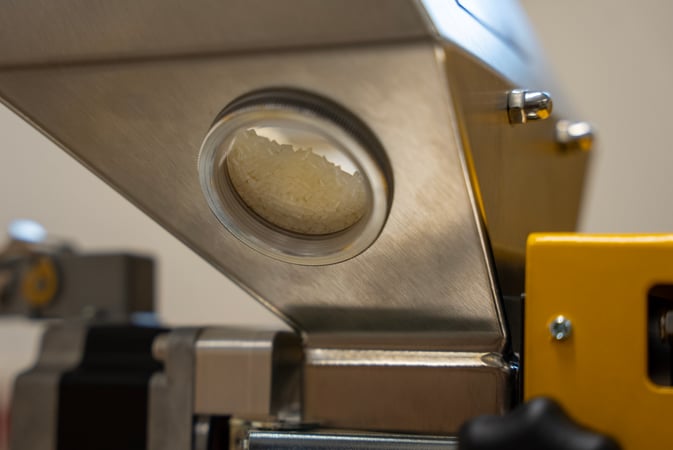pellets in a production line