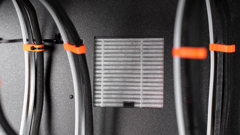 HEPA filtration unit on the XL Enclosure