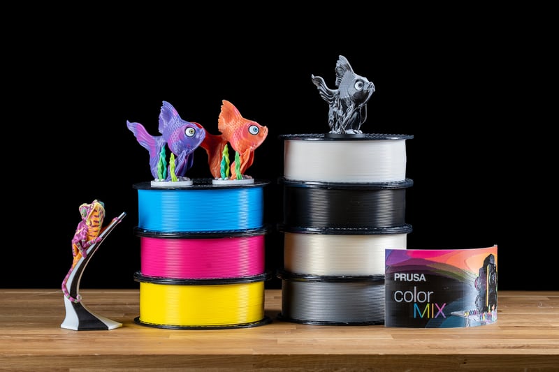 ColorMix filament spools